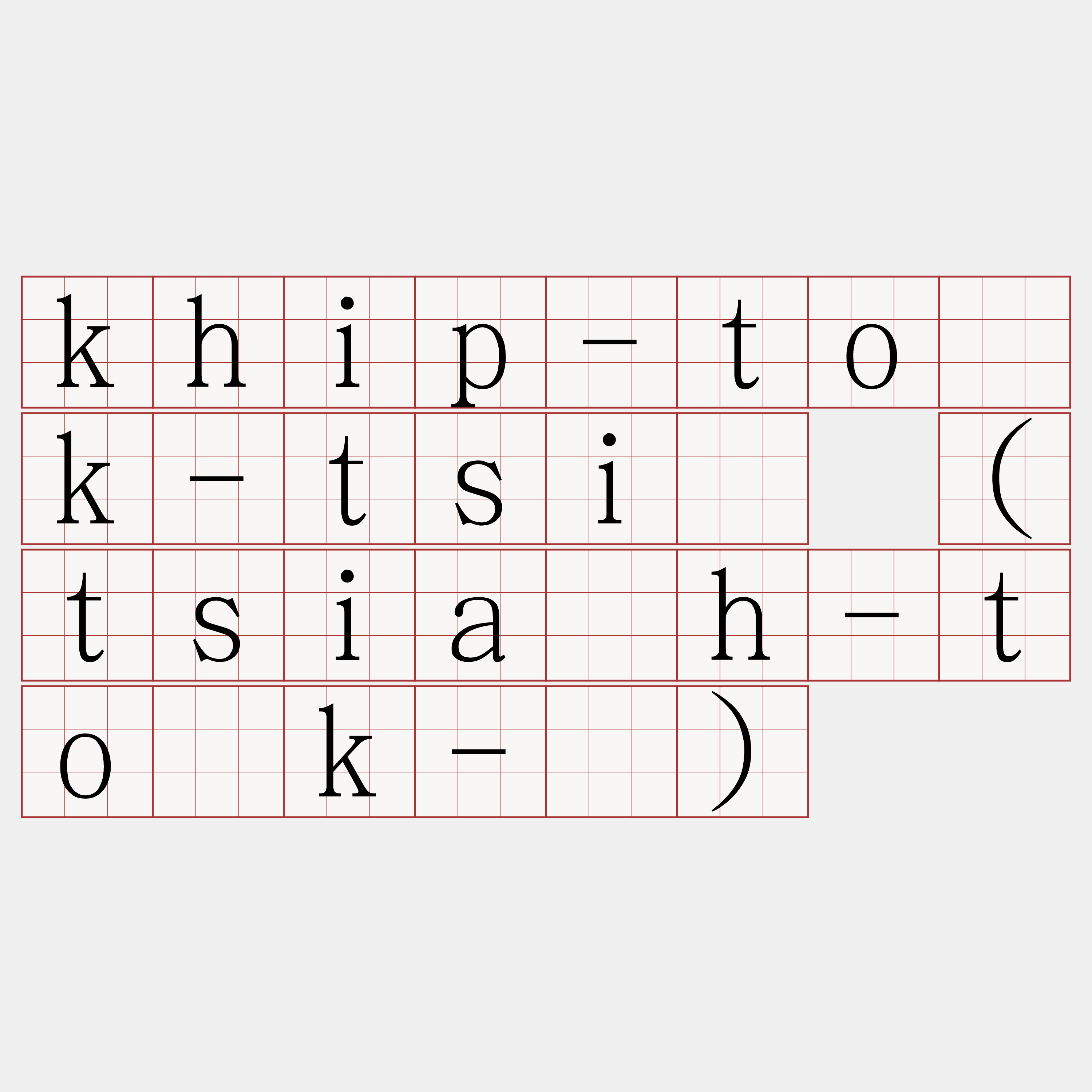 khip-to̍k-tsiá (tsia̍h-to̍k-ê)